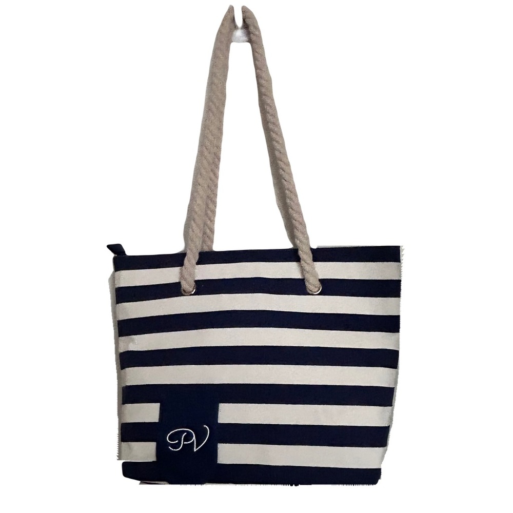 PORTO VINO TOTE BEACH BAG CANVAS DRINK PURSE WITH HIDDEN SPOUT DISPENSER FLASK